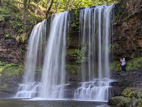 guided walk in the waterfalls area of the brecon beacons national park