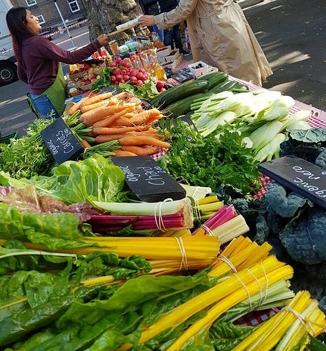 Brambletye farmers market stalls organic, biodynamic fruit, vegetables, eggs, juice, farm produce