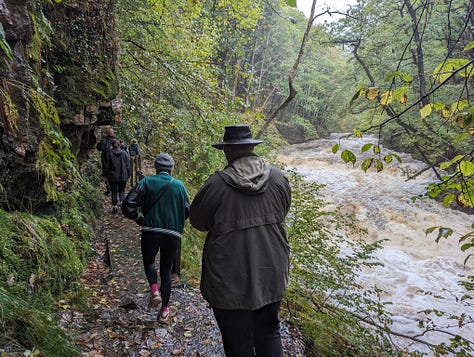 guided walk of the waterfalls of the brecon Beacons with Wales Outdoors