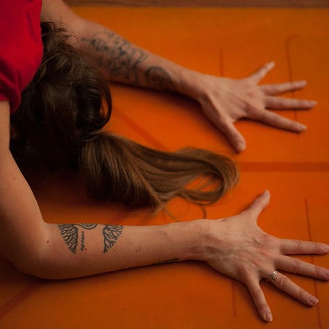 Hands in yoga shapes