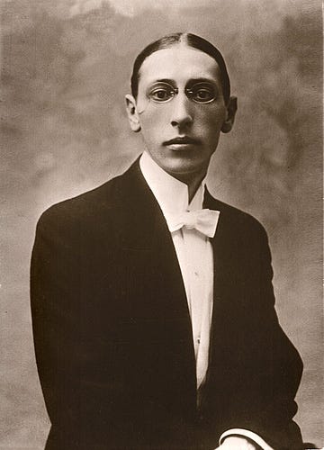 Three portraits of Stravinsky.