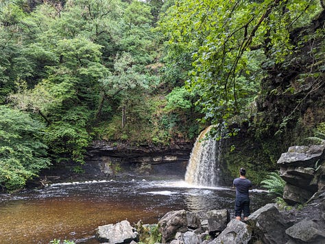 guided walk of the Brecon Beacons waterfalls