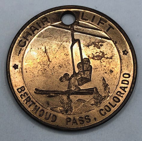colorado mountain tokens and medals