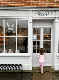 Pump street chocolate and pump street bakery. Pastries and hot chocolate 