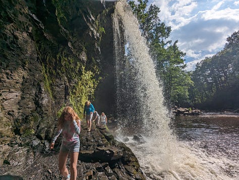 guided walk of the Brecon Beacons waterfalls