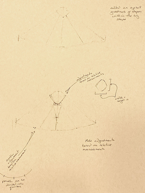 the stages of drawing a moth