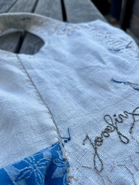Images of different hand stitches