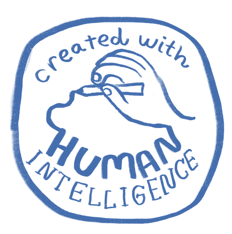 created with Human Intelligence badge by Beth Spencer