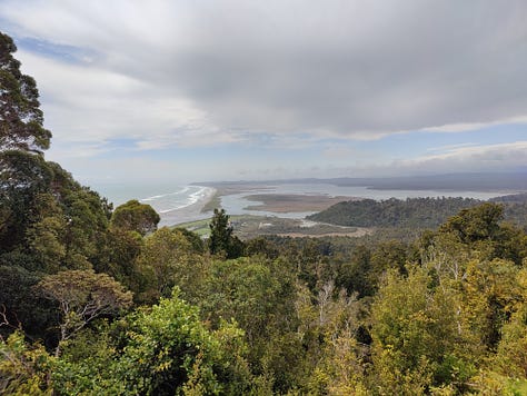 Ōkārito to Three Mile Beach, via the pack track