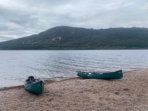 The Joshua Tree. One of the only places you can camp (or stop) on the southern end of Loch Ness