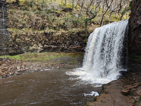 images of waterfalls in the Brecon Beacons