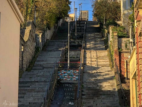 Some of the many stairs of Le Havre