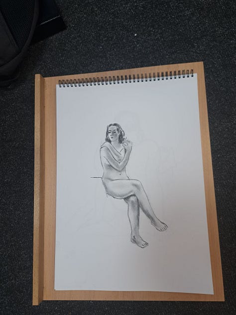 Life Drawings of models in Cardiff