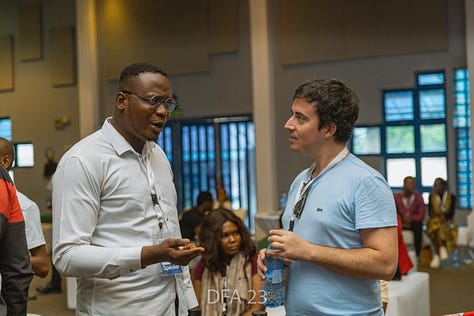 Several moments of in-person event by Data Community Africa from 2022 - 2023