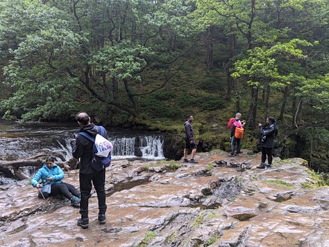 guided walk of the Brecon Beacons waterfalls