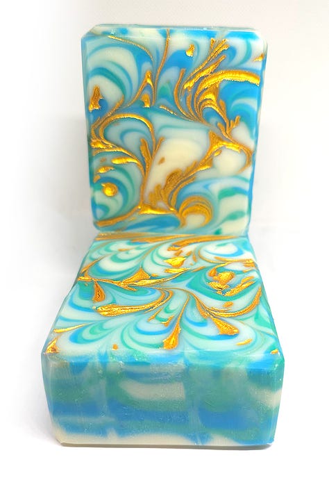 Image of a variety of decorative handmade soaps