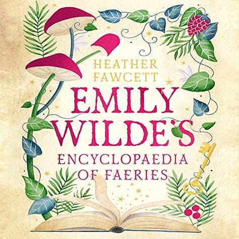 Three book covers: A Natural History of Dragons (Marie Brennan); Untethered Sky (Fonda Lee); Emily Wilde's Encyclopedia of Faeries (Heather Fawcett)