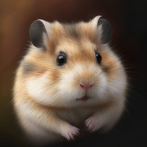 Hamster in Midjourney V1 - V6