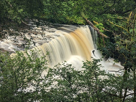 guided hike in the waterfalls area of the brecon beacons national park