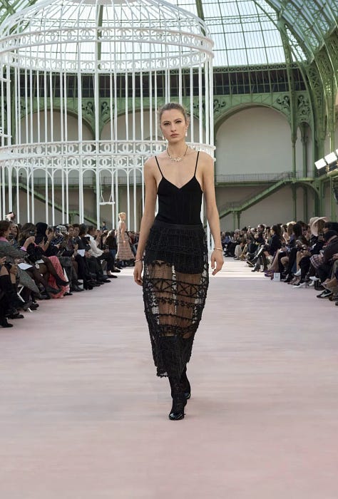 Chanel Spring Summer 2025 collection shown at paris fashion week in the grand palais