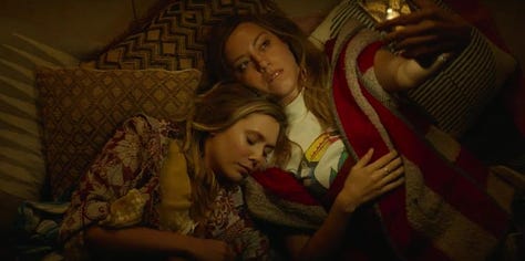 Still photos of actors who played the characters in the film Ingrid Goes West. 