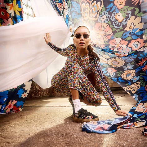 Liberty X Adidas (Left) Emerging Talent with LCF (Centre) Richard Quinn (Right)