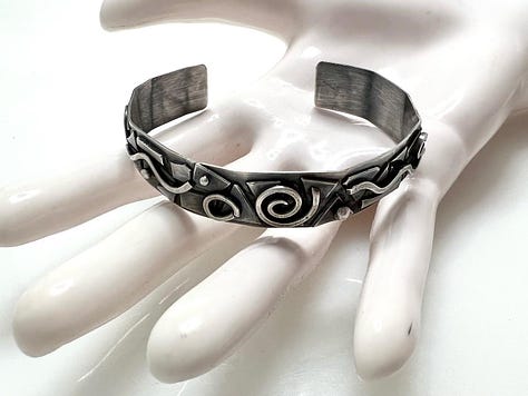 pictures of jewelry made out of scraps of sterling silver