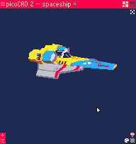picocad 2 model, texuring, and overview