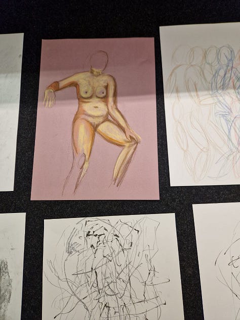 life drawings from aberdare cardiff life models