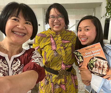 Ever-Green Vietnamese cookbook club celebration potluck