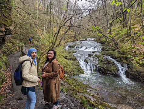 guided walk in the waterfalls area of the Brecon Beacons National Park