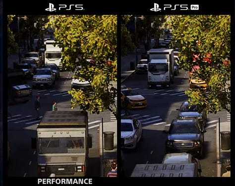 PS5 vs PS5 Pro graphics comparison