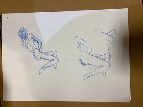life model in cardiff life art drawing