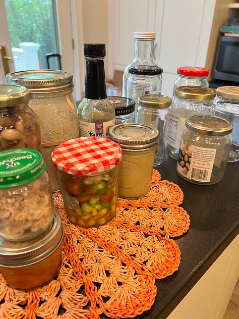 glass jars