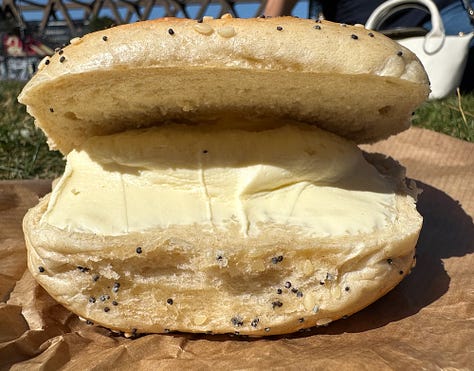 Different looks at the Beigel Bake seeded bagel