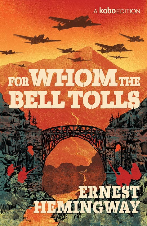 Covers of The Brothers Karamazov, Moby-Dick, and For Whom the Bell Tolls