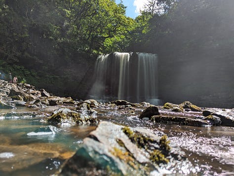 South Wales views waterfalls and Castell Coch