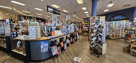 Changing Hands Bookstore inside plus Black Rican Vegan cookbook book cover