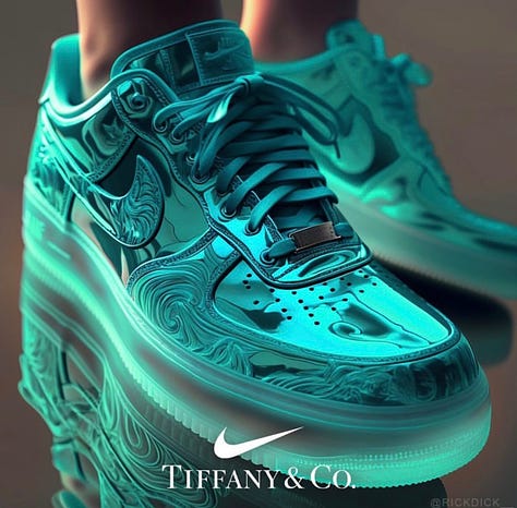 Speculative Tiffany&Co. X Nike speculative designs by @rickdick__