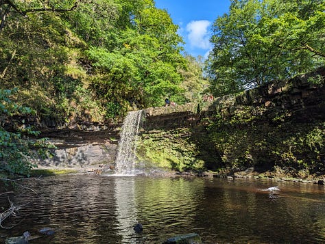 guided walk waterfalls area of the brecon beacons national park