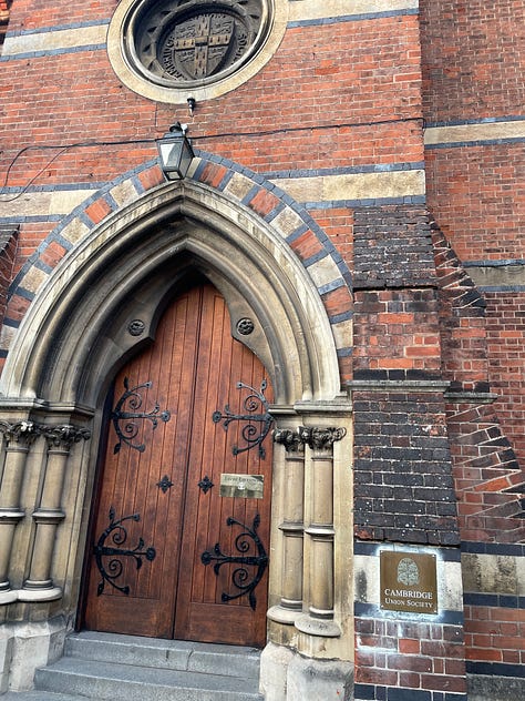 Yes, that's my head in two places, as well as St. John's College, and Oliver Cromwell's head at Sidney Sussex College.. Just his head.