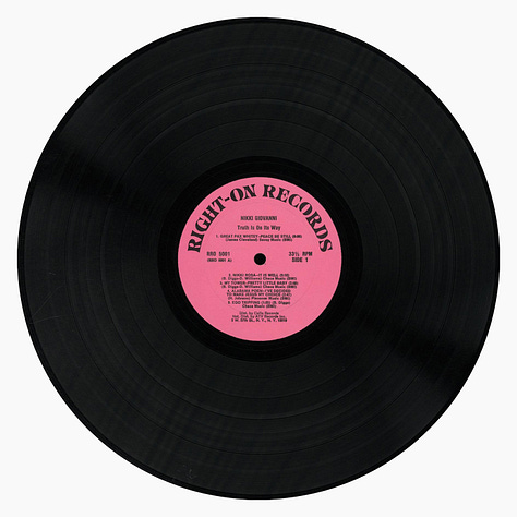Nikki Giovanni, Truth Is On Its Way, The New York Community Choir under the direction of Benny Diggs, (Vinyl/LP), RRO 5001, Right-On Records, 1971