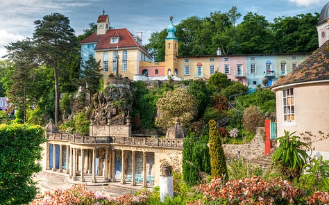 Various scenes from tourism locations in Wales 