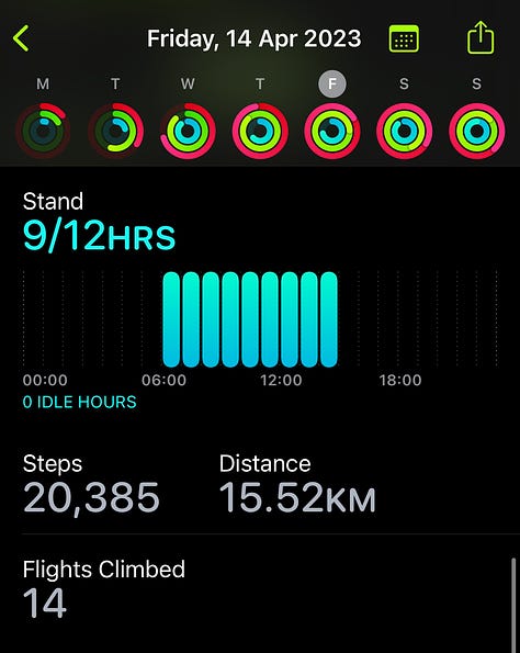 Apple Fitness Step Tracker