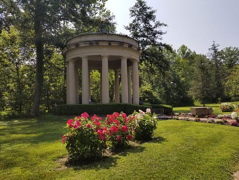 The West Baden Springs Hotel in French Lick, Indiana, the dome, the gardens, the hotel, the springs.