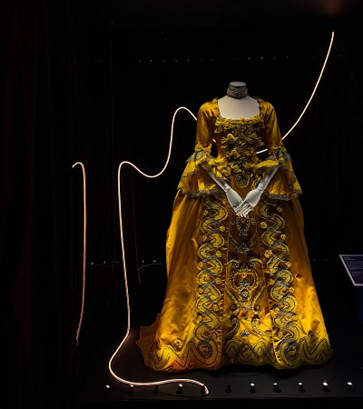 Taylor Swift Bejewelled costume on display at the V&A