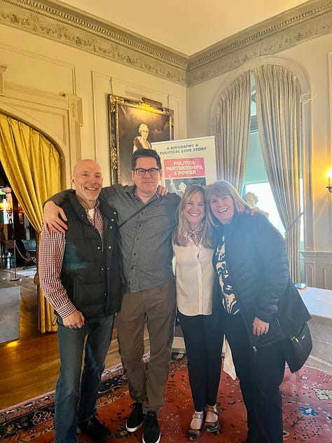 Author and memoir-writing coach Christine Wolf with friends and colleagues at the launch of her new book. 