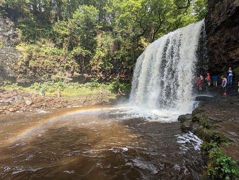 guided walk of the Brecon Beacons waterfalls