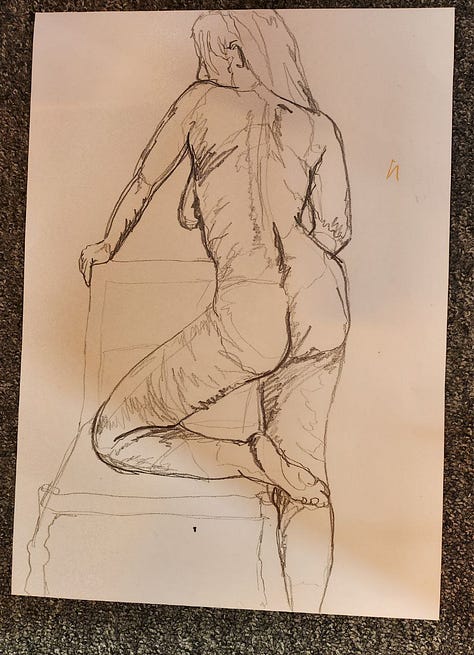 sketches of a life model