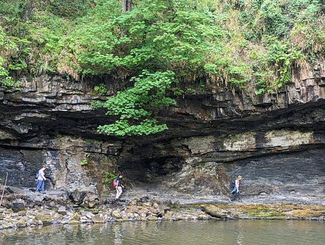 waterfall walk with guide in the Brecon Beacons